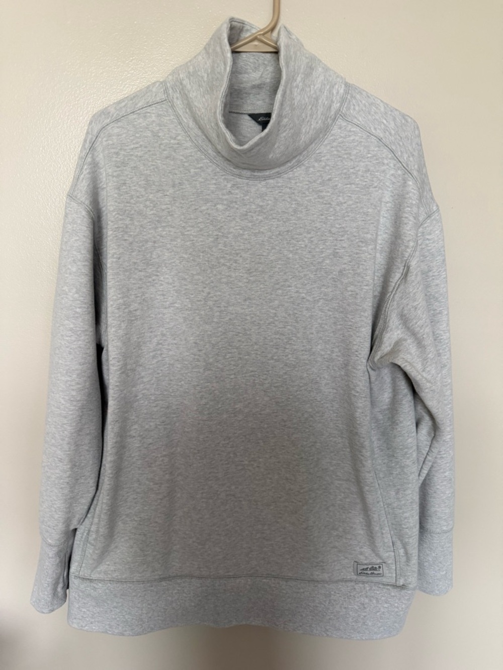 Eddie Bauer Light Gray Turtleneck Sweatshirt